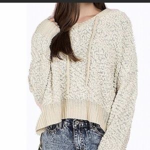 💋POL popcorn knit hooded oversized sweater💋